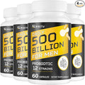 Probiotics for Men, 500 Billion CFUs & 12 Strains Mens Probiotic with Turmeric Cranberry, Goji, Gut Health for Men, for Digestive Health, Gut, Bloating & Gas, Immune, Energy Support, 120-Day Supply