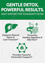 Lunakai USA Made Liver Cleanse Detox & Repair - 10-in-1 with Milk Thistle & NAC – Liver Support Supplement Capsules for Men & Women, Daily Health, Non-GMO, 60ct