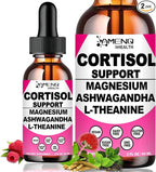 2 Pack Cortisol Supplements for Women, 17-in-1 Cortisol Calm Detox Reducer Manager w. Magnesium Ashwagandha Theanine, Cortisol Liquid Drops for Relax, Recess Mood & Hormone Harmony, Cortisol Drink Mix