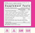 Women's Probiotic, 120 Billion & 32 Strains with Cranberry, Prebiotics & Digestive Enzymes, Gut, Vaginal & Urinary Tract Support, 30 Delayed Release Capsules
