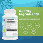 Daily Health - Pure Okinawa Coral Calcium - Marine-Grade Supplement with 72 Trace Minerals - 1475mg, 1080 Vegetable Capsules (12 Month Supply)