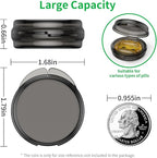 Urekt Small Pill Box, (4 Pack) Travel Pill Case Portable Daily Pill Organizer Mini Medicine Storage Container for Pocket Purse Cod Liver Oil Storage Box Earplug Case