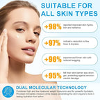 Pure Hyaluronic Acid Serum Powder for Skin & Face, 120G High Molecular Weight Anti Aging Hyaluronic Acid serum, Water Soluble, Fine Powder, Gluten Free, Non-GMO- Includes Scoop