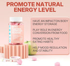 Sugar Free Garcinia Cambogia Gummies 1000mg 95% HCA Pure Extract with L-Carnitine, Raspberry Ketone, Chromium, Green Coffee Bean for Metabolism, 100% Organic Extract, Vegan, Strawberry Flavor 60 Cts