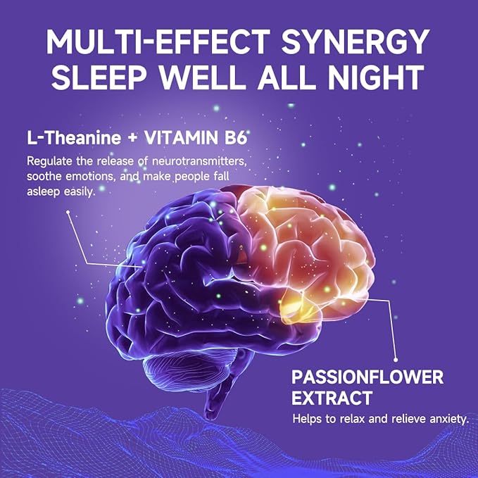 Sleep Gummies No Melatonin - Kids Sleep Gummies with L-Theanine, Magnesium & Herbal Blend, 60 Vegan Sleep aids for Adults, Reduces Nighttime Overthinking