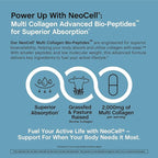NeoCell Multi Collagen Peptides Capsules | 360 Pills | 10 Types of Advanced Bio-Peptides | Superior Absorption | Grass Fed Complex Supplement | for Women and Men