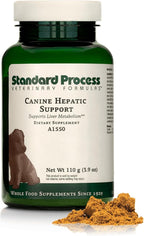 Standard Process Canine Hepatic Support - Dog Supplement to Aid Liver Health - Hepatic Immune Function & Liver Metabolism Support Supplement - Powder Supplement for Dogs - 110 g