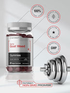 Horbäach Horny Goat Weed for Men and Women | 60 Gummies | Mixed Fruit Flavor | Includes Maca | Vegan, Non-GMO, and Gluten Free Formula
