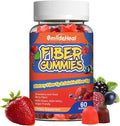 Fiber Gummies, Dietary Fiber, for Women and Men, Gut Health Support, Non-GMOs, Non-Gluten, Vegan, Mixed Berry and Strawberry Flavor, 60 Count Gummies