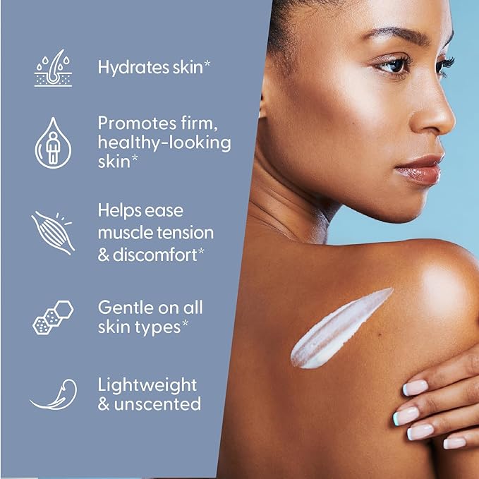 Unscented Magnesium Lotion for Sleep & Leg Cramps, Suitable for Sensitive Skin, Helps with Muscle Relaxation, Soothes Tired Legs & Foot Aches and Supports Restful Nights, 8 fl oz by M3