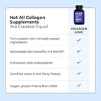 HUM Collagen Love Skin Supplement, Collagen Peptides Capsules with Hyaluronic Acid & Vitamin C, Supports Firm Skin & Helps Minimize Signs of Aging, Supplements for Women and Men, 90 Capsules