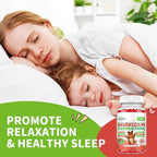 Magnesium Glycinate Gummies for Kids - Kids Magnesium Glycinate Gummies Supplement with L-Theanine, Vitamin B6, D3 for Kids & Adults Sleep Calm Relaxation Brain Bones,Sugar Free Raspberry 120ct