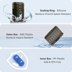 Weekly Pill Organizer 2 Times a Day, 7 Day Pill Box 2 Times, Portable for Travel Pill Case for Pills/Vitamin/Fish Oil/Medication/Supplements (2x7 Black+Rainbow)