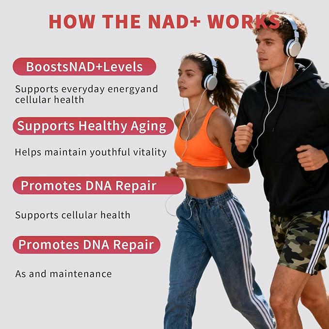NAD Resveratrol Supplement, NAD+ Liquid Supplement 1000mg, with Nicotinamide Riboside, Resveratrol & PQQ, NAD Supplements for Men & Women, Healthy Aging & Boosts Cellular Energy – 30 Packs