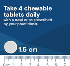 Bariatric Fusion Calcium Citrate Chewable Tablet | Orange Citrus Flavored | Chewable Calcium Citrate | Bone Health Support* | Gluten, Dairy and Soy Free | Non-GMO | 124 Count