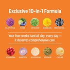 DOCTORS' PREFERRED Liver+ Revive & Restore 10-in-1 Formula with Clinically Validated 4’Liver and Milk Thistle | 60 Capsules