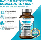 Cortisol Supplements for Women/Men, All-Natural Cortisol Reducer for Women & Men - Ashwagandha, Rhodiola Rosea & L-Theanine Formula to Manage Stress, Balance Hormones & Improve Sleep