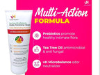 vH essentials Intimate Feminine Wash, pH Balanced with Tea Tree Oil, Cranberry, Prebiotics Odor Eliminating Formula, 6 FL OZ - 3 Pack