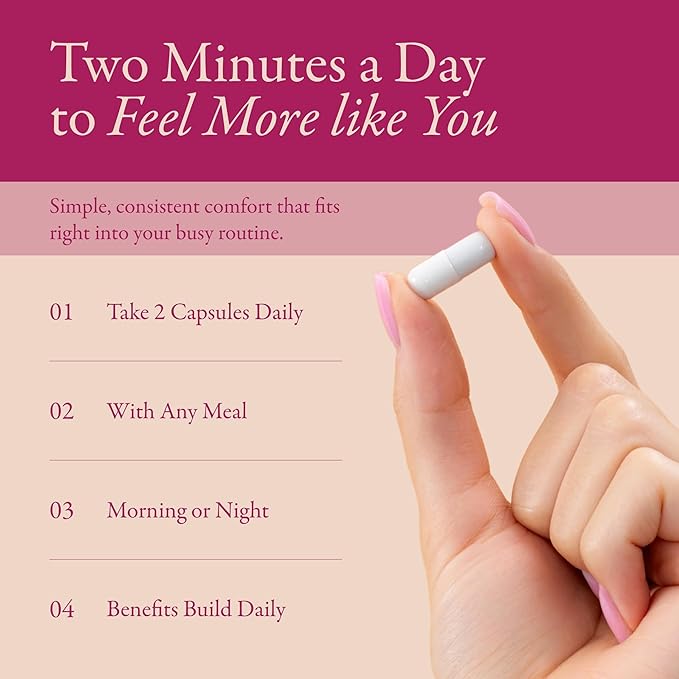 Menopause Supplements For Women | Natural Menopause Relief & Hot Flash Relief | Perimenopause Vitamins | Hormone-Free, Night Sweats & Sleep Support | Wellfern