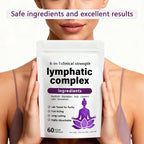RESONA 6-in-1 Lymphatic Complex Capsules – Lymphatic Drainage Supplements, Balancing cortisol & Skin Vitality – Herbal Blend – 60 Capsules (1pc)