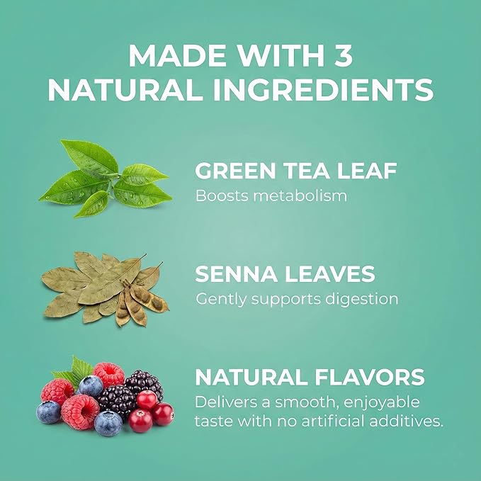 Hyleys Slim Tea Goji Berry Flavor - Weight Loss Herbal Supplement Cleanse and Detox - 25 Tea Bags (6 Pack)