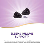 Nature’s Way Sambucus Sleep + Immune* Elderberry Gummies, Sleep Support for Adults and Immune Support*, With Melatonin, Vitamin C, L-Theanine, Zinc, 50 Gummies (Packaging May Vary)