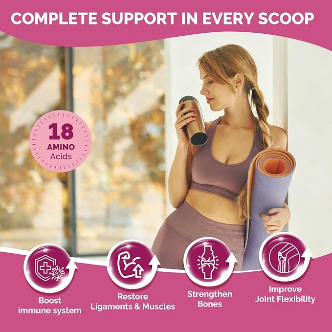 DRFOSTER Multi Collagen Peptides Powder for Women - Type I, II, III, V, X, Hydrolyzed Collagen Powder with Beauty Complex, Vitamin C & Biotin for Skin Hair Nail Joint, Non-GMO, 35 Servings