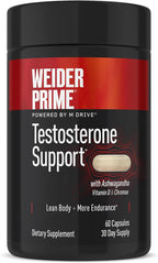Weider Prime | Support for Men | - Supports Energy, Strength, Focus, Stress, Lean Muscle - 60 Capsules