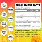2 Pack Potassium Citrate Gummies, High Potassium Supplement Gummies 1200mg for Adults & Kids, Support Leg Cramps & Muscle Health, Vegan, Mango Flavor 120 Count