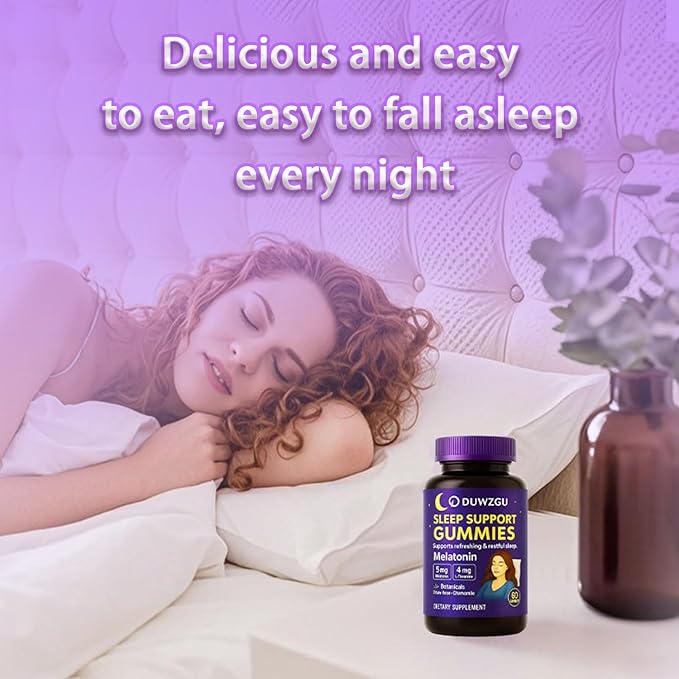 Sleep Gummies for Adults – Melatonin, L-Theanine, Chamomile & Lemon Balm – Berry Flavor – Vegan, Non-GMO – 60 Nighttime Gummies for Restful Sleep – Delicious, Gentle, Natural Support