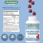 Calmitis Magnesium Gummies – Supports Calm & Balance, Magnesium Citrate, Natural Raspberry Flavor, Fruit Pectin Based, Gelatin-Free, Vegan, No Artificial Colors, Flavors or Sweeteners, 60 ct