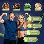 Probiotics for Digestive Health, 80 Billion CFU Probiotics, Prebiotics, Postbiotics & Digestive Enzymes, Gut Health Capsules with Berberine, Cinnamon, L-Glutamine, for Men & Women, 240 Counts