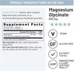 NatureWise Magnesium Glycinate 625 mg - High Absorption Chelated Magnesium Glycinate for Sleep, Relaxation, Muscle & Bones* - Gentle on Stomach, Vegan, Non-GMO - 30 Capsules[30-Day Supply]