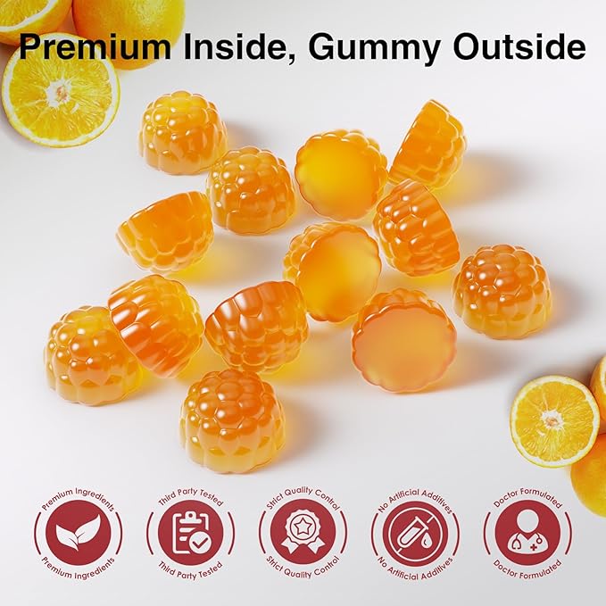 ZEBORA CoQ10 200mg Gummies, High Absorption Coenzyme Q10 Supplements with Omega-3, Heart & Energy Support, Powerful Antioxidant, Orange Flavor, 90 Gummies