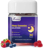 9-in-1 Melatonin Gummies 10mg, Natural Herbal Sleep Aids for Adults, Sleep Gummies with Magnesium Glycinate, Valerian Root, L-Theanine and Vitamin B6, etc, 45 days supply, Non GMO, Berry Flavored