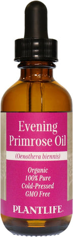 Plantlife Evening Primrose Carrier Oil - Cold Pressed, Non-GMO, and Gluten Free Carrier Oils - for Skin, Hair, and Personal Care - 2 oz