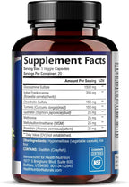 Glucosamine Chondroitin MSM Complex - 3X Strength Joint Support Supplement with Glucosamine Sulfate, Turmeric, Boswellia - For Cartilage, Mobility & Flexibility - Bottled in USA, 60 Capsules