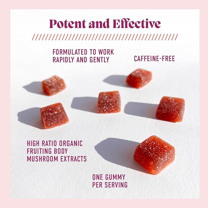 Microjoy Motivate Gummies – Energy, Stamina & Brain Support with Cordyceps Mushrooms, Maca & Vitamin B12 – Vegan, Gluten-Free, Non-GMO – Berry Flavor – 30 Servings