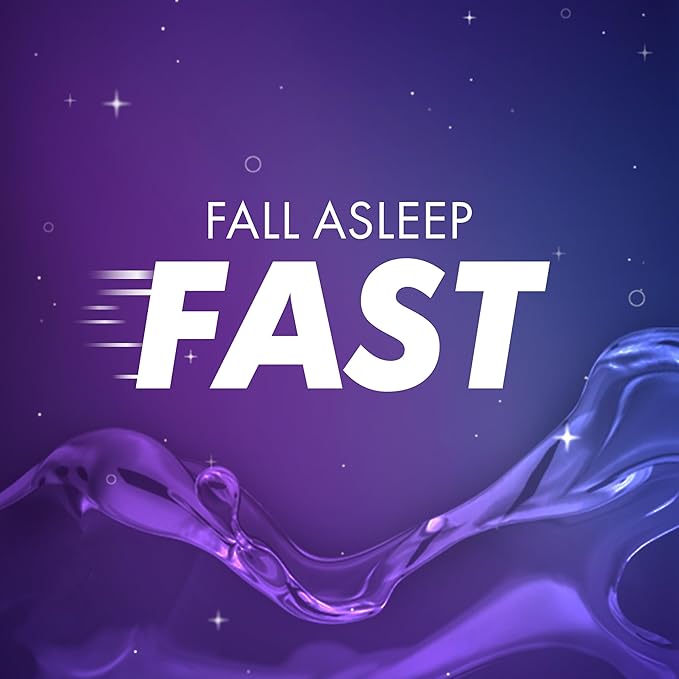 ZzzQuil Liquid Sleep Aid, Diphenhydramine 50mg HCI, Free & Clear, Free of Alcohol and Artificial Dyes, Nighttime Sleep Aid Liquid, Non-Habit Forming, Strawberry Flavored, 2 Pack, 24 FL OZ