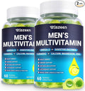 Mens Multivitamins Gummies, Methylated Multivitamin with Vitamins A C D K E, B Complex, Omega-3, Digestive Enzymes, Lycopene, Calcium, Magnesium - Support Brain, Muscle, Energy, Sugar Free, 120Cts