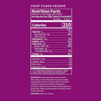 CRISP POWER Protein Pretzels, Sesame, 27G Protein, High Protein Snack, High Fiber, Low Carb Crunchy Pretzel Snacks, No Added Sugar, 1.75 oz Bags, 24 Pack, Vegan, Keto