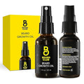 The Beard Club Biotin Beard Growth Oil Vitamin Spray for Facial Hair Growth - Natural Formula for Fuller, Thicker Beard, Easy-to-Use, Nourishing & Soothing for All Beard Types & Skin