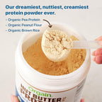 Orgain X Justin's ® Organic Vegan Nut Butter Protein Powder, Vanilla Almond Butter- 20g Plant Protein, 1g Sugar, Gluten Free, No Dairy, Soy Ingredients, or Artificial Flavors, 1.17 lb