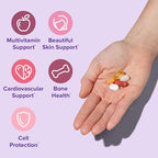 GNC Women’s 40+ Vitapak, 5-in-1 Multivitamin Pack, Healthy Hormones, Brain Health, Metabolism, Bone Strength, Edible Dietary Supplement, 30 Servings