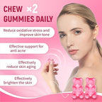 Glutathione Collagen Glow, Glutathione Collagen Glow Gummies, Korean Collagen Gummies to Rejuvenate Your Skin (1PC)