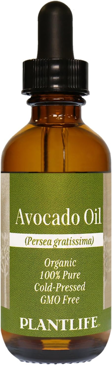 Plantlife Avocado Carrier Oil - Cold Pressed, Non-GMO, and Gluten Free Carrier Oils - for Skin, Hair, and Personal Care - 2 oz