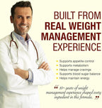 A.M. Burn GLP-1 Supplement Weight Loss Support | Berberine +Picolinate, Green Tea & BioPerine | Developed by Weight Management Experts | Glp1 High Absorption | USA Made, GMP Certified, 60 Caps