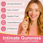 Premium Vaginal Probiotics Feminine Gummies - Vaginal Health Supplements Feminine Gummies for Women PH Balance,Immune Support & Gut Health, Pineapple Flavor Gluten-Free