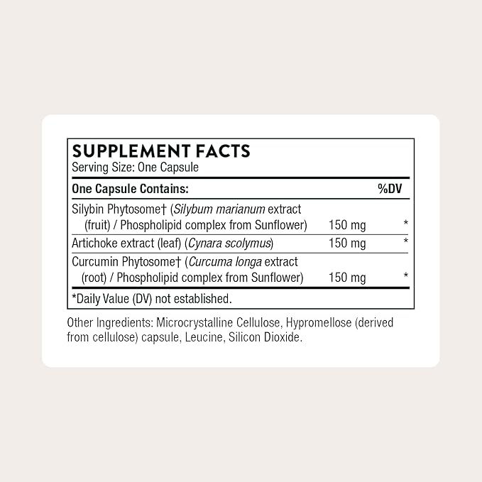 THORNE - S.A.T. - Milk Thistle Complex with Silymarin, Artichoke & Turmeric Extracts for Liver Function & Digestion Support* - Third-Party Certified - Gluten, Dairy & Soy-Free - 60 Capsules