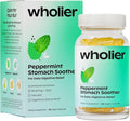 wholier Peppermint Oil, Ginger Root Oil for Bloating Relief, Nausea Relief, Upset Stomach Relief + Gut Health. Daily Herbal Supplement. Peppermint Stomach Soother. (60 Vegan Capsules) Glass Bottle